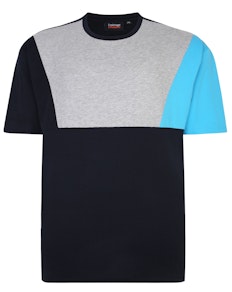 Spionage Cut And Sew T-Shirt mit Rundhalsausschnitt, Marineblau